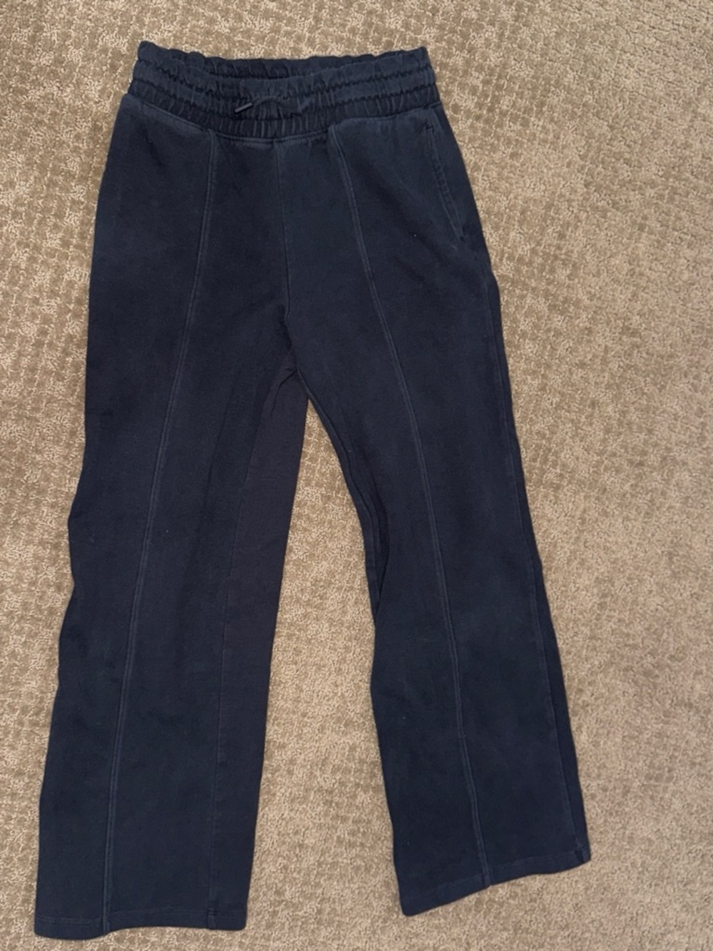 Kids’ Black Drawstring Casual Pants
